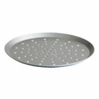 Pizzapan &Oslash;29x1.3 cm med Kant Perforeret Aluminium
