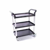 Serveringsvogn 85x48x100 cm 3 hylder Fiberfest Alu