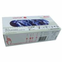 Handske Engangs LiteTuff str M uden Pudder Nitril Bl&aring;