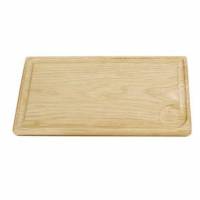 B&oslash;fplanke 32x17.5x2.3 cm med Saftrille Egetr&aelig;