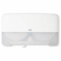 Dispenser toiletpapir Tork jumbo mini T2 twin Hvid