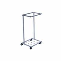 Affaldsstativ 100 ltr uden L&aring;g S&oslash;lvfarvet