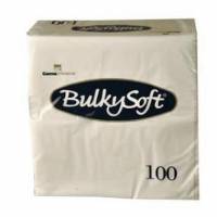 Serviet BulkySoft 40x40 cm 2-lag 1/8-falset Hvid