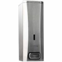 Dispenser Manuel Katrin Metal 1000ml B&oslash;rstet st&aring;l S&oslash;lv til s&aelig;be/h&aring;nddesinfektion