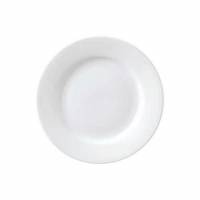 Tallerken flad med fane Superwhite &Oslash;17 cm Porcel&aelig;n Hvid