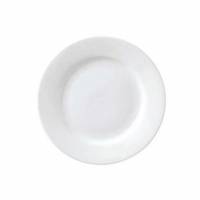 Tallerken Flad med fane Superwhite &Oslash;26 cm Porcel&aelig;n Hvid