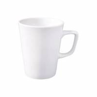 Krus Latte med Hank Superwhite 34cl &Oslash;8.6xH11 cm Porcel&aelig;n Hvid