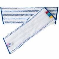 Moppe Velcro Universal Mop Pro 40cm Microfiber &Ouml;ko-tex Hvid/Bl&aring; T&oslash;r/V&aring;d