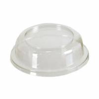 Plastl&aring;g klart &Oslash;95x25 mm h&oslash;jt PS til dessertb&aelig;ger p&aring; fod