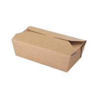 Takeaway &aelig;ske 1000 ml 185/167x103/90x58 mm Karton Brun OMPAK 10 pk x 25 stk/krt