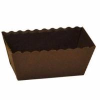 Kageform Easy Bake 80x40x40 mm Karton med PET Brun