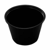 Dressingb&aelig;ger 110 ml/4 oz &Oslash;74x45 mm PP Sort