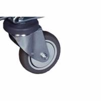 Hjul 125mm med Bremse uden Bolt til Origo reng&oslash;ringsvogn