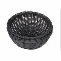 Br&oslash;dkurv &Oslash;16x8 cm Rund Kraftig flet PP Sort