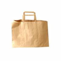 B&aelig;repose 17 ltr 350x170x245 mm 80 gr m/Hank Papir Blomsterb&aelig;reps. Brun PAK 50 st