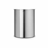 Papirkurv 15 ltr Rund St&aring;l Mat