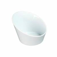 Sk&aring;l 6.5 cl &Oslash;8/6x5/2.5 cm Skr&aring; Porcel&aelig;n Hvid
