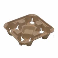 Kopholder Bakke 215x215x42 mm Natur Pap til 4 b&aelig;gre
