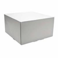 Kage&aelig;ske h&aelig;ngslet l&aring;g h&oslash;j L220xB220xH120mm pap med &aring;ben front uden rude hvid