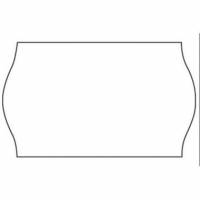 Etiket 32x19 mm Wave Frost lim Neutral Hvid