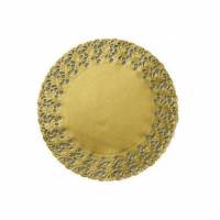 Kagepapir &Oslash;36 cm Rund Udstanset Guld