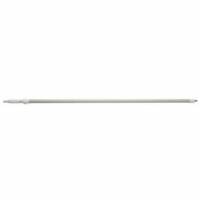 Teleskopskaft 160-278 cm med Vandgenneml&oslash;b Aluminium Hvid