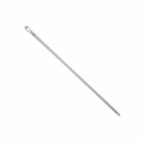Skaft Ultra hygiejnisk &Oslash;34x1500 mm med Gevind PP Hvid