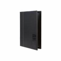 Menu Kortholder A4 34x25 cm Securit Trendy viser 4 A4 sider L&aelig;deromslag Sort