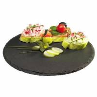 Serveringsplade &Oslash;22 cm Naturskifer