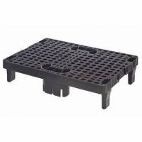 Palle 1/4 med 6 ben Plast Brun