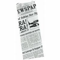 Fransk Hotdog pose Old News 70/30x185 mm med Fals