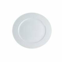 Tallerken Pillivuyt Pliss&eacute; &Oslash;17 cm Flad Porcel&aelig;n Hvid