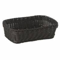 Br&oslash;dkurv 26.5x19xH7 cm Rektangul&aelig;r Kraftig flet PP Sort