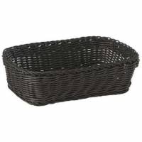 Br&oslash;dkurv 31x21x9 cm Rektangul&aelig;r Kraftig flet PP Sort