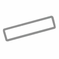 Etiket 46x12 mm Lille Til tryk DT Perma Lim Hvid med Gr&aring; kant