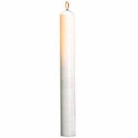 Alterlys &Oslash;80x650 mm Br&aelig;ndetid 170 timer Ren stearin Hvid