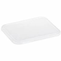 Plastl&aring;g 227x178 mm Bionedbrydelig PLA til bagasse bakker 227x178 mm Klar