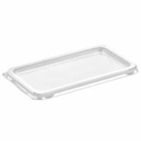 Plastl&aring;g M65-4 185x105x8,5 mm Firkantet APET til Kageboks K2182 i Apet mat