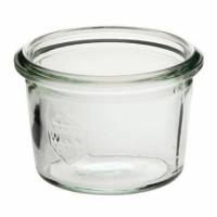 Patentglas Weck 80 ml &Oslash;6.8x4.65 cm uden L&aring;g Glas