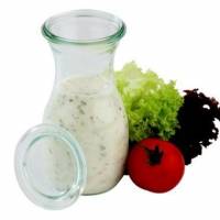 Patentflaske Weck 290 ml &Oslash;6.95x14 cm uden l&aring;g glas