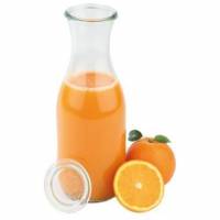 Patentflaske Weck 1062 ml &Oslash;9.25x25.05 cm uden l&aring;g glas