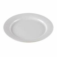 Tallerken Venice &Oslash;24 cm Flad Porcel&aelig;n Hvid