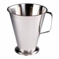 M&aring;lekande 2 ltr &Oslash;17x20 cm Konisk med Graduering Rustfri st&aring;l