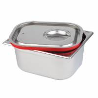 L&aring;g 1/1 GN 53x32.5x3 cm Rustfri st&aring;l/Silikone til Kantine 1/1 GN