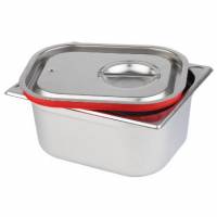 L&aring;g 1/3 GN 32.5x17.6x3 cm Rustfri st&aring;l Rustfri st&aring;l/Silikone til Kantine 1/3 GN