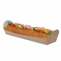 Bakke Baguette 254x60x30/62 mm Brun/Hvid