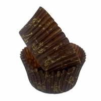 Kagekapsel nr 9 &Oslash;45x22 mm Brun/Guld