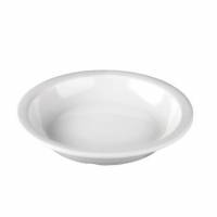 Tallerken &Oslash;19 cm Dyb Smal fane Melamin Hvid