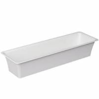 Kantine Slim 2/4 GN 53x16.2x10 cm Melamin Hvid