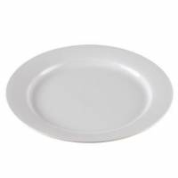 Tallerken Venice &Oslash;21 cm Flad Porcel&aelig;n Hvid